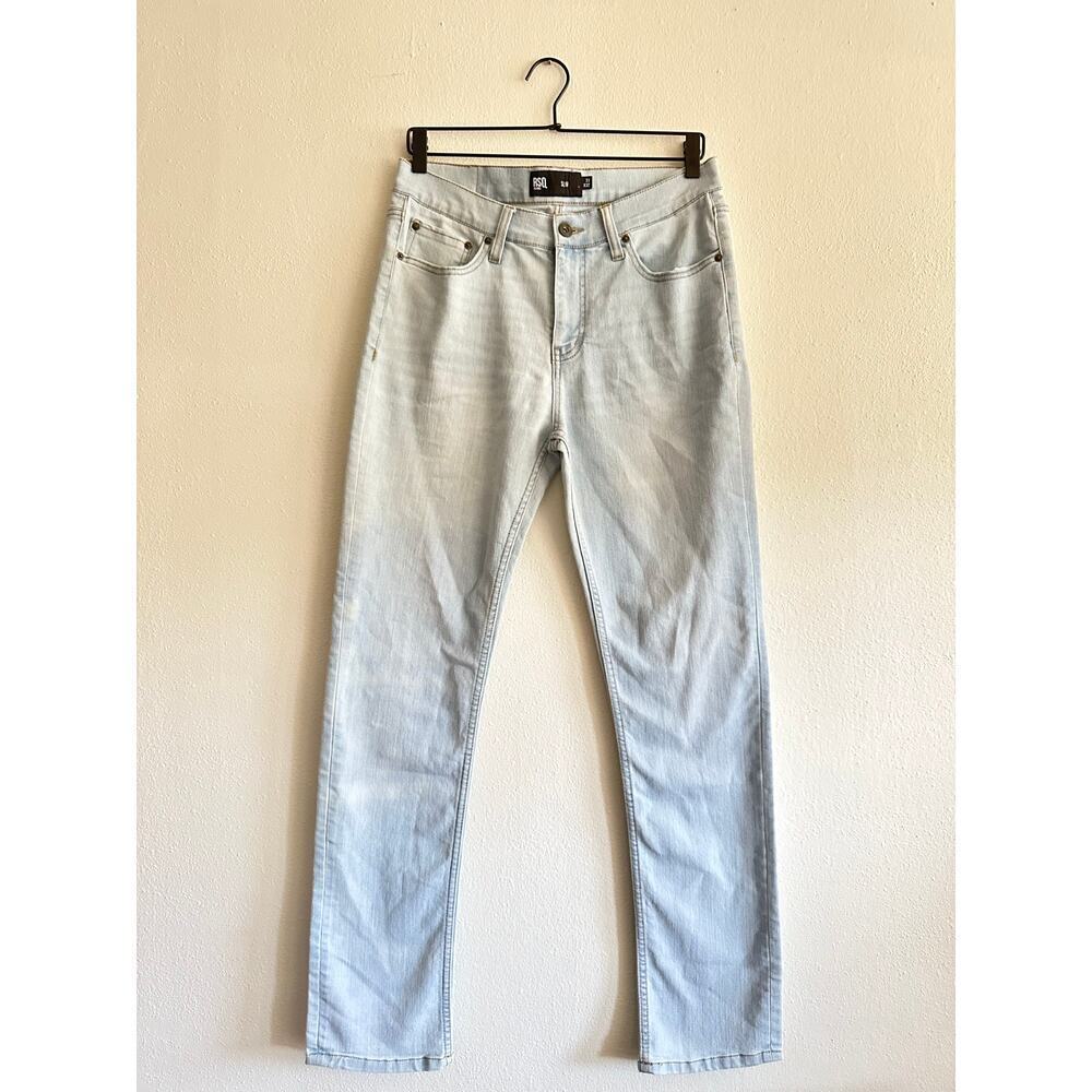 RSQ Jeans Men 31X32 Slim Blue Zip Fly Mid‎ Rise Straight Modern Casual